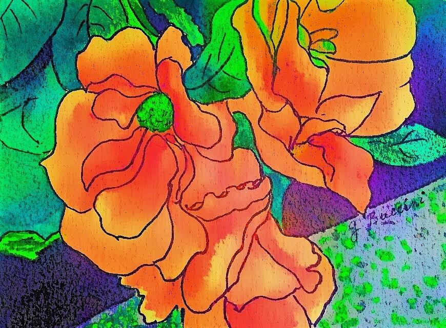 Abstract Roses #3 Digital Art by Vickie G Buccini