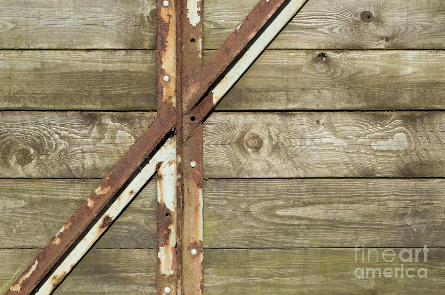 Abstract Rust Crossbars Photograph by Wendy Wilton