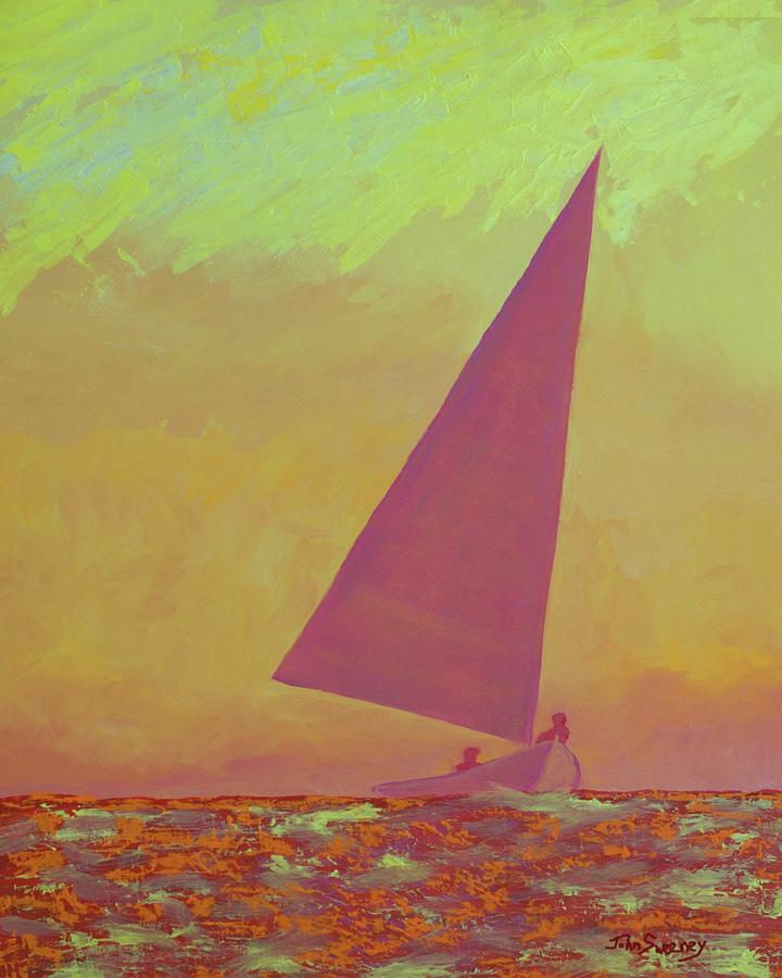 Abstract Sailing Painting by John Sweeney