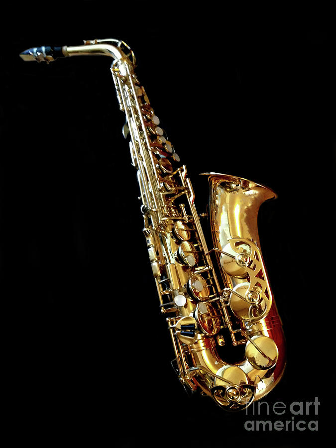 Abstract saxophone design Photograph by Carnegie Forty Two | Fine Art ...