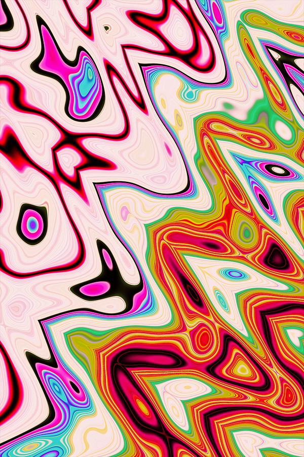 Abstract Scream Digital Art by Vickie Fiveash
