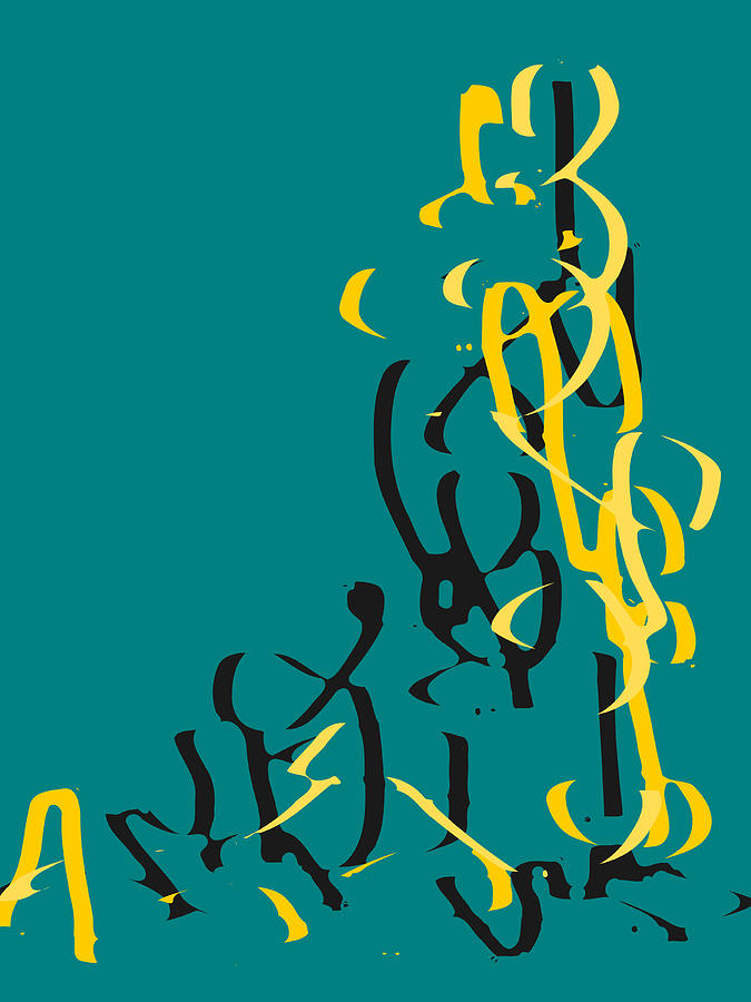Abstract Script Digital Art
