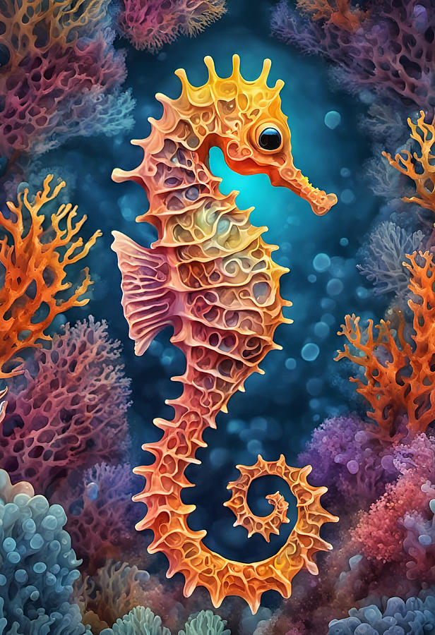 Abstract Seahorse Photograph by Cate Franklyn