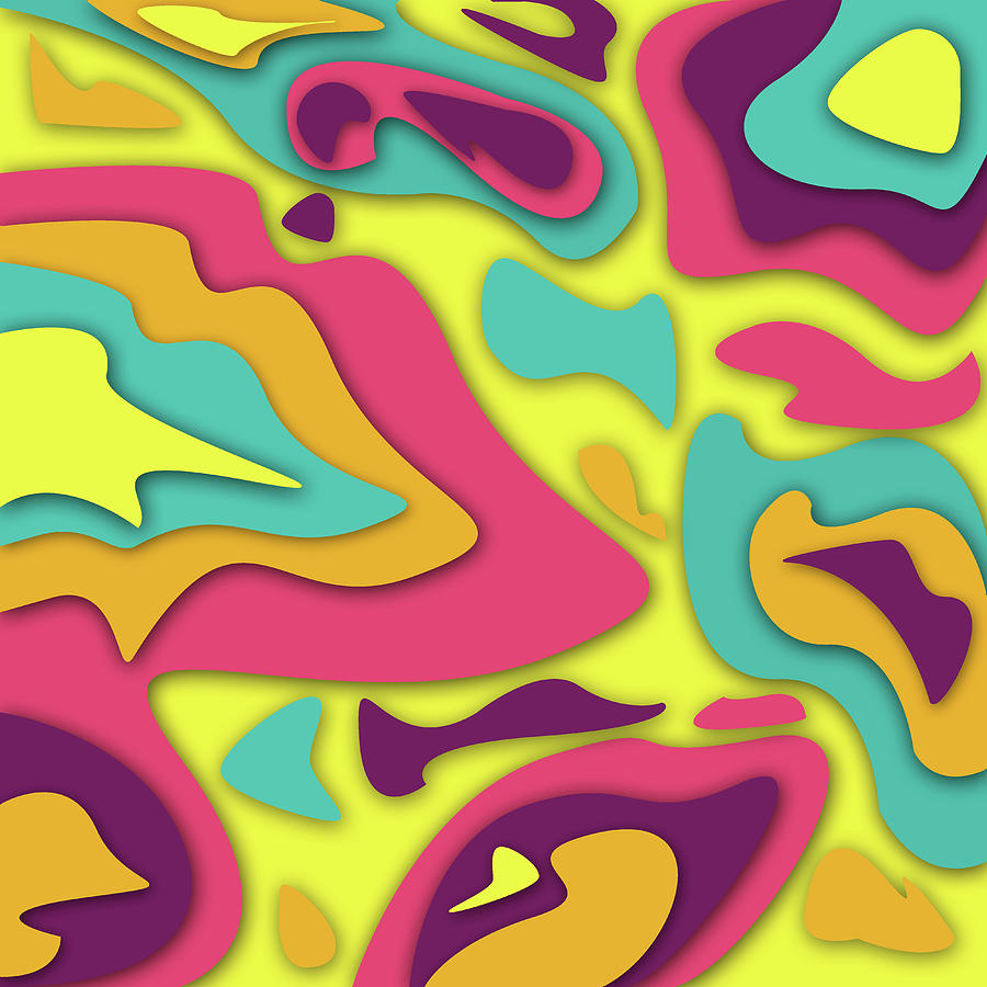 Abstract Seamless Colorful Pattern - 12 Digital Art