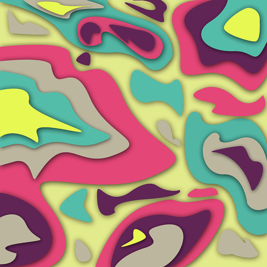 Abstract Digital Art - Abstract Seamless Colorful Pattern - 15 by Studio Grafiikka