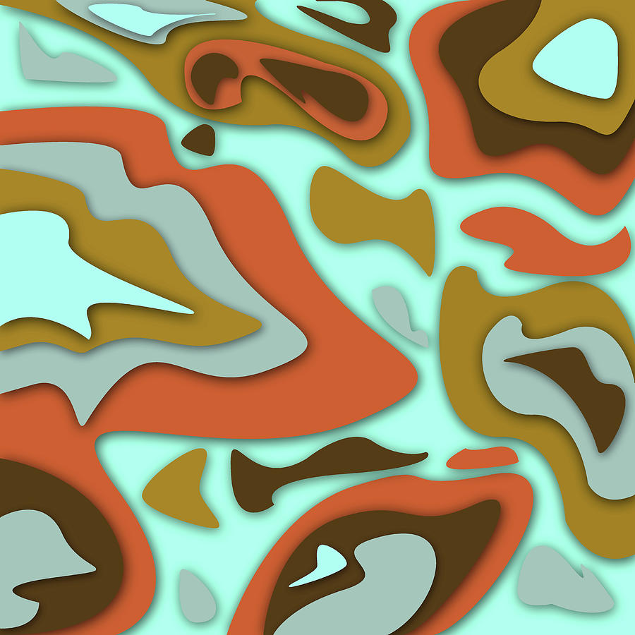 Abstract Digital Art - Abstract Seamless Colorful Pattern - 16 by Studio Grafiikka