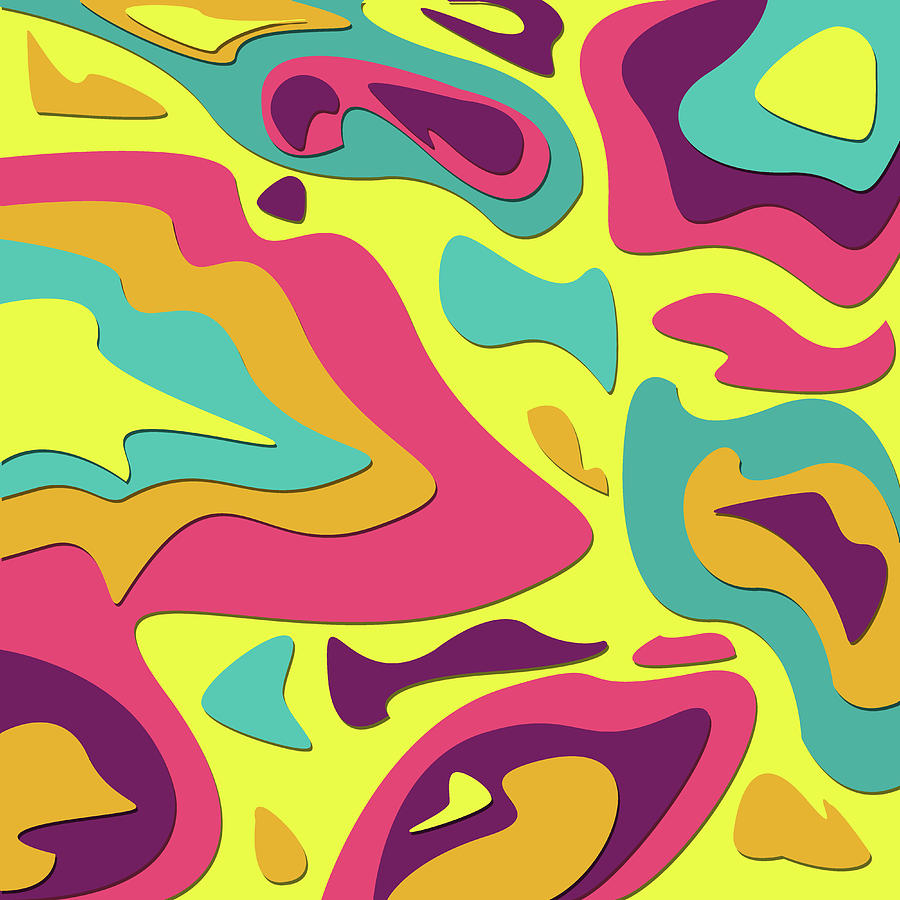 Abstract Seamless Colorful Pattern - 19 Digital Art by Studio Grafiikka