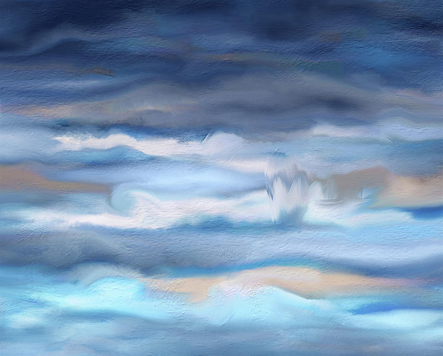 Abstract Seascape 2 Digital Art by Maria Meester