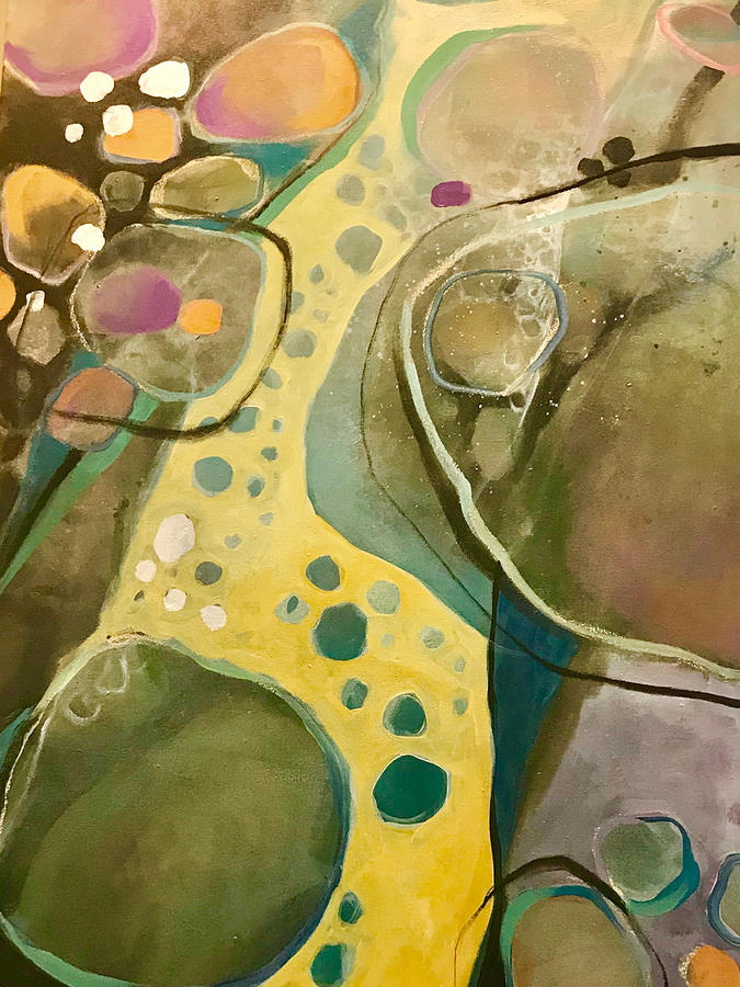 Abstract Shapes Mixed Media by Eleatta Diver