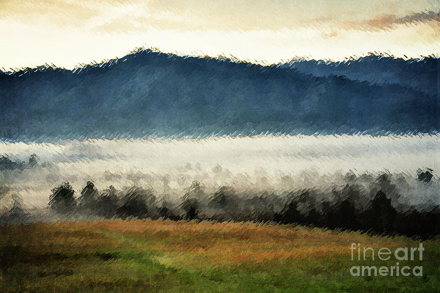 Abstract Smoky Mountains Landscape Photograph by Phil Perkins