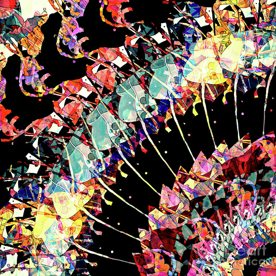Abstract Spinning Colors Digital Art by Phil Perkins