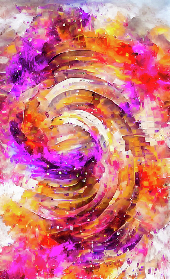 Abstract Spiral Galaxy 05 Digital Art by Matthias Hauser
