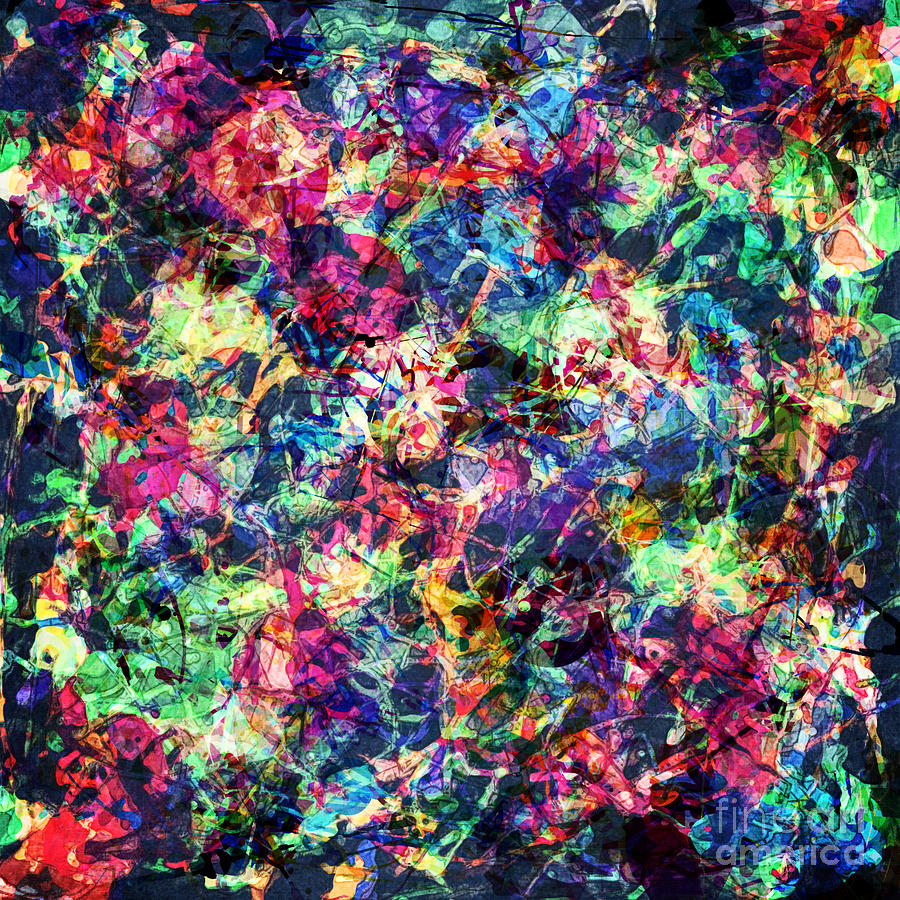 Abstract Splash of Chaos Digital Art by Phil Perkins