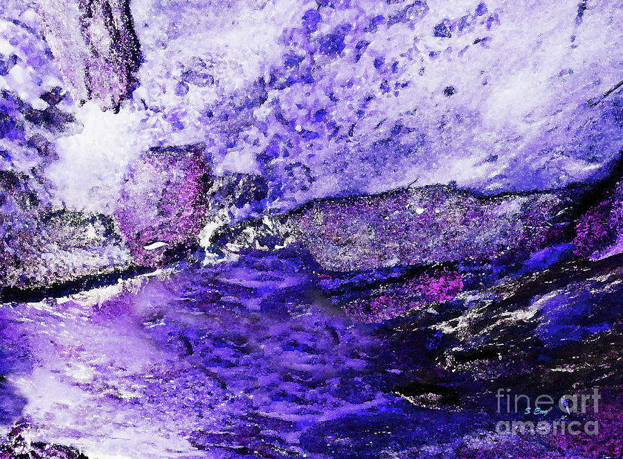 Abstract Splashes Painting by Sharon Williams Eng