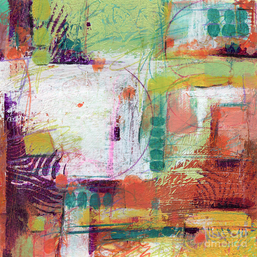 Abstract Square Texture 1 Painting by Christine Gilvey - Fine Art America