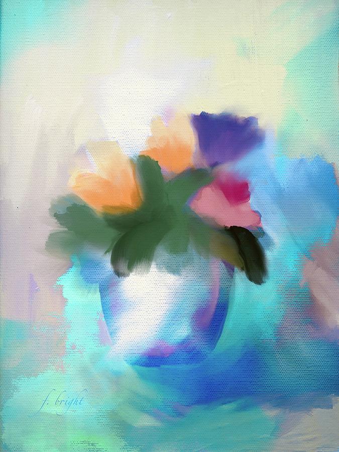 Flower Digital Art - Abstract Still Life by Frank Bright