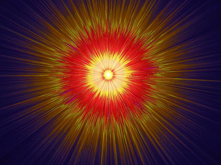 Abstract Sun 1 Digital Art by Sherrie Larch - Fine Art America