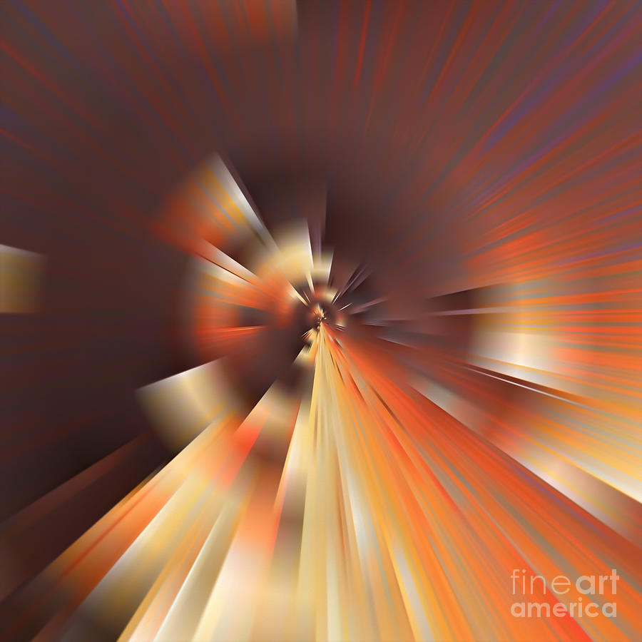 Abstract sun rays Digital Art by Bruce Rolff