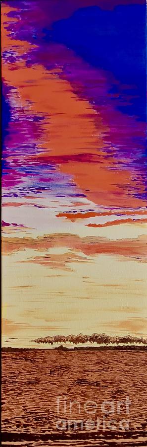 Abstract sunset  Painting by Natalia Wallwork