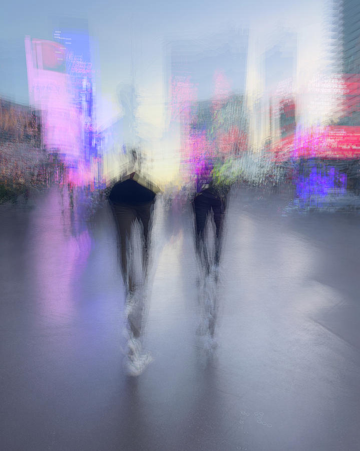 Abstract Sunset Stroll Photograph by Alex Lapidus
