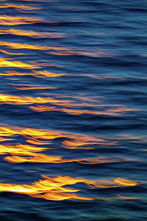Abstract Sunsets on Water Mazatlan Mexico Photograph by Tommy Farnsworth