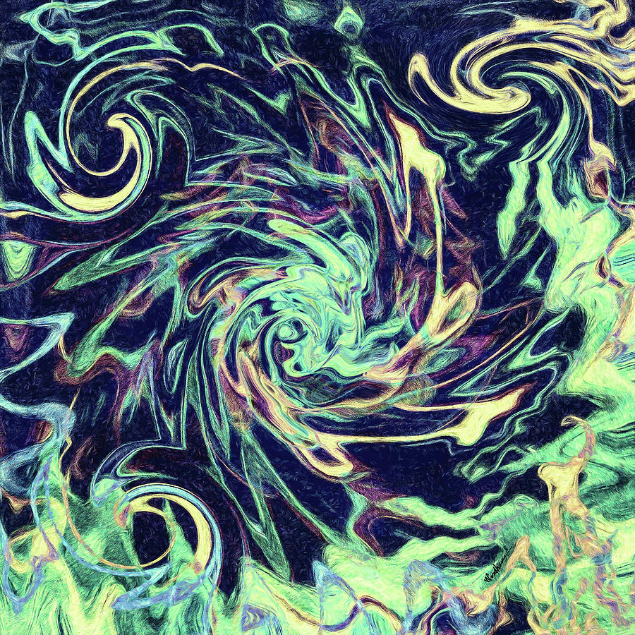 Abstract Digital Art - Abstract - Swirls and Eddies by Jon Woodhams