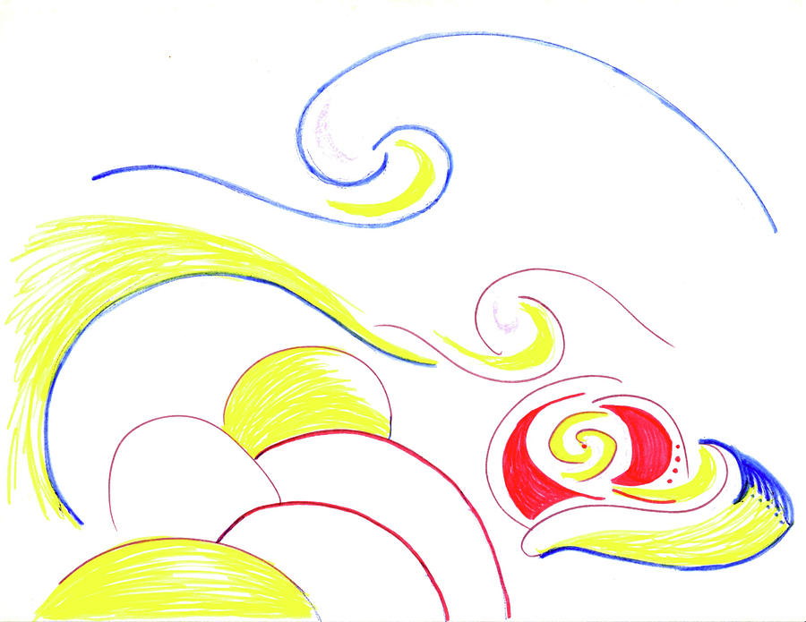 Abstract Swirls Drawing
