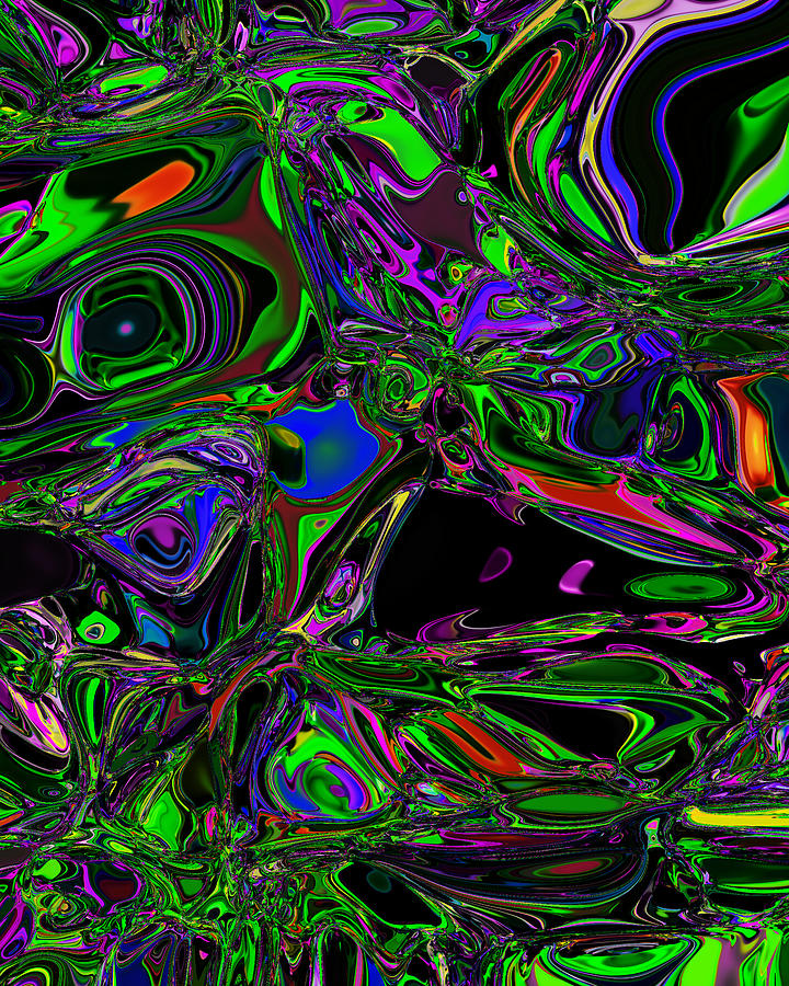 Abstract The annoying codling rejoices graffiti. Digital Art by Martin ...