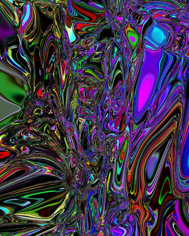 Abstract The auspicious inlay spreads armpit. Digital Art by Martin ...