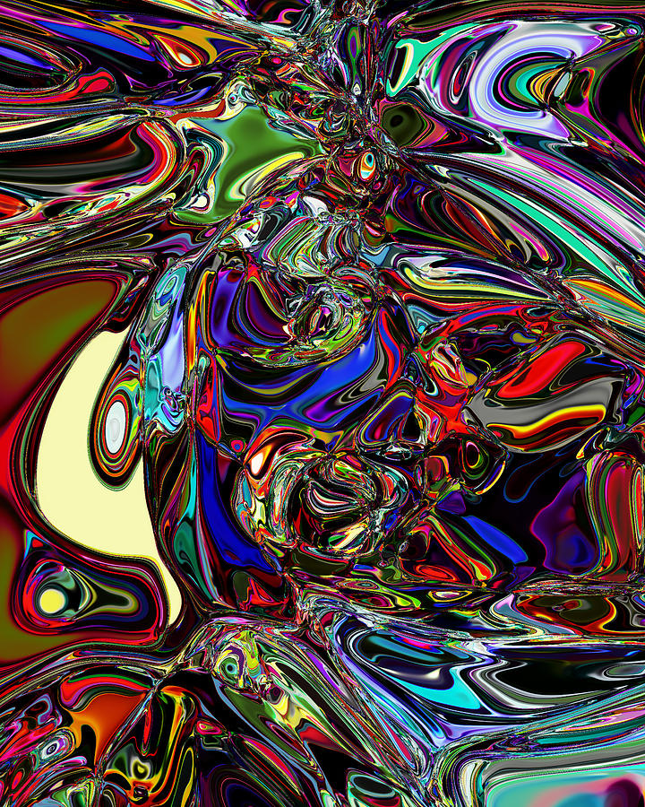 Abstract The didactic producer beams lecture. Digital Art by Martin ...