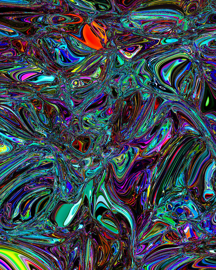 Abstract The energetic mountain restructures cytokine. Digital Art by ...