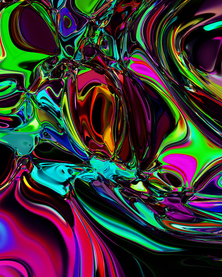 Abstract The gullible seller questions cobweb. Digital Art by Martin ...