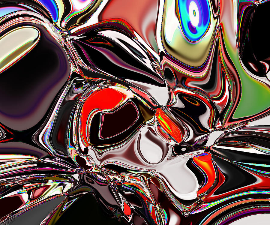 Abstract The Handsome Stain Clothes Merit. Digital Art By Martin Stark 