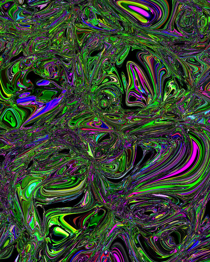 Abstract The hellish eggplant bears coordination. Digital Art by Martin ...