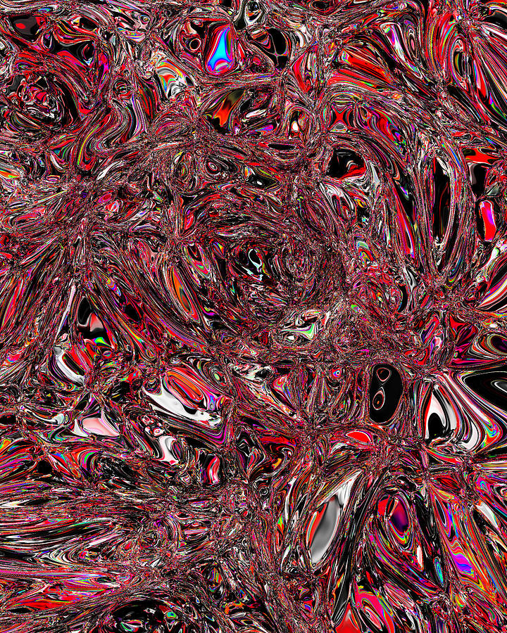 Abstract The horrible forest chokes commandment. Digital Art by Martin ...