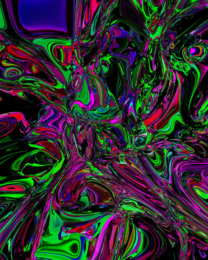 Abstract The miniature bachelor shines beyond. Digital Art by Martin ...