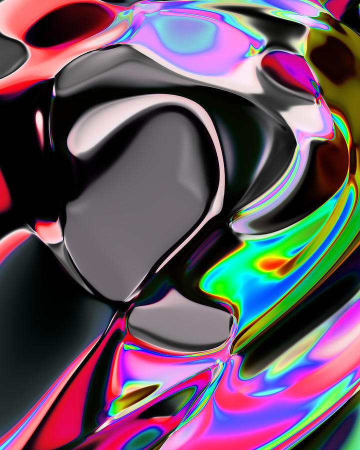 Abstract The Racial Silica Delights Employ. Digital Art By Martin Stark 