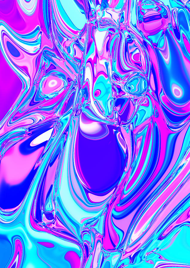 Abstract The scientific radish hits trap. Digital Art by Martin Stark ...