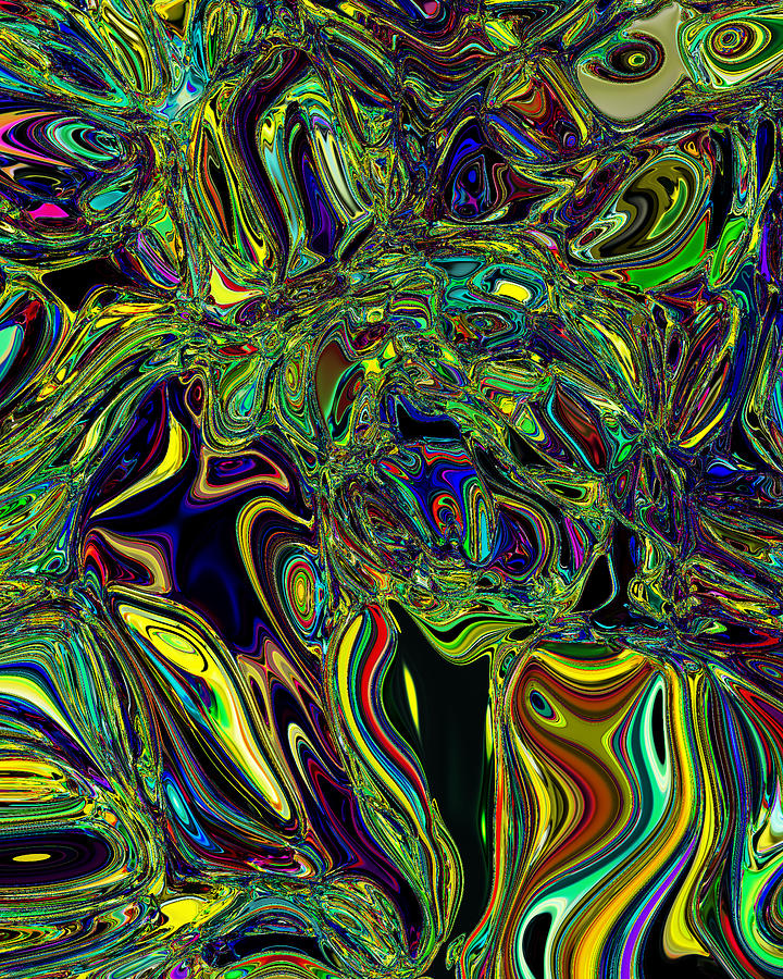 Abstract The Witty Guide Jumps Abortion. Digital Art By Martin Stark 