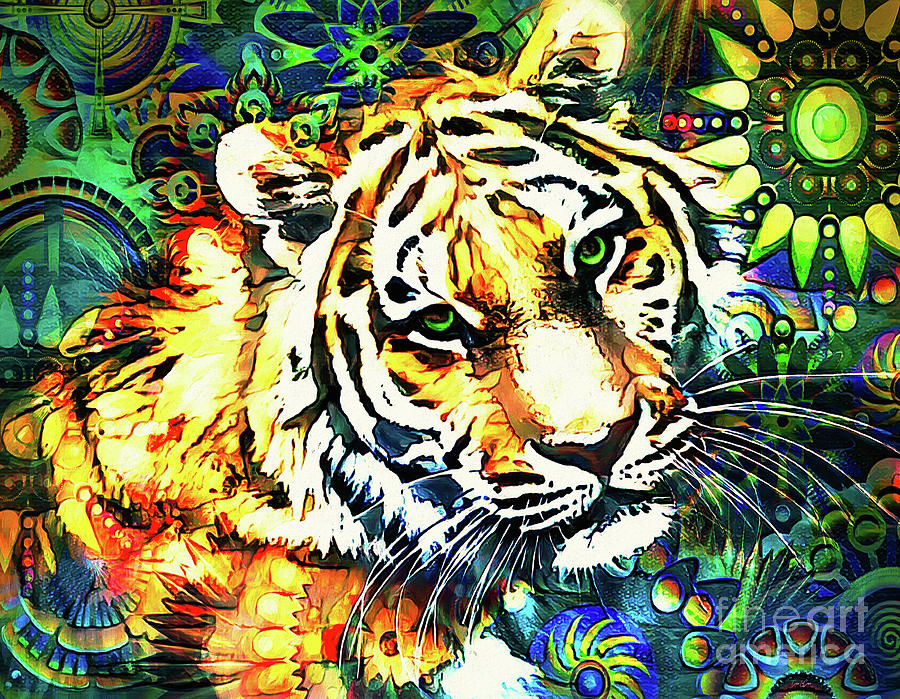 Abstract Tiger Digital Art
