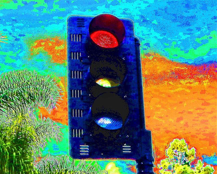 Abstract Traffic Light Photograph by Andrew Lawrence
