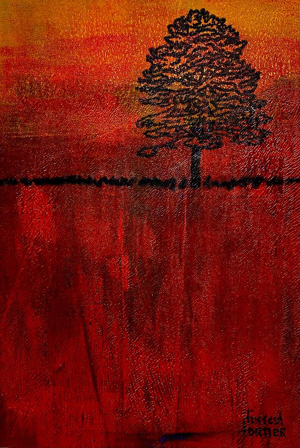Abstract Tree 4 Painting by Forrest Fortier
