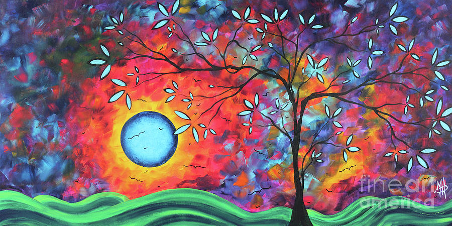 Abstract Tree Art Original Painting Rainbow Colors Beautiful Artwork Megan  Duncanson Painting by Megan Duncanson - Fine Art America