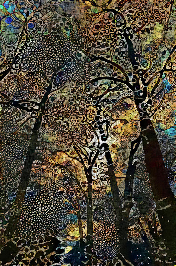Abstract Tree Art Print Digital Art by Jacob Folger