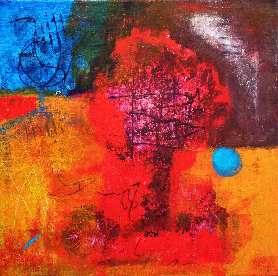 Abstract Painting - Abstract Tree Of Life by Scott Haley Abstract Painting - Abstract Tree Of Life by Scott Haley