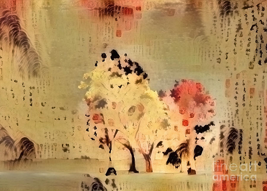 Abstract trees Digital Art by Bruce Rolff