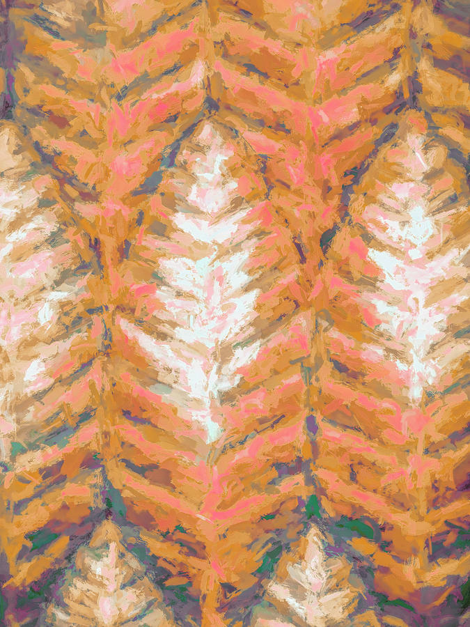 Abstract Trees Fall Season Digital Art by Deborah League