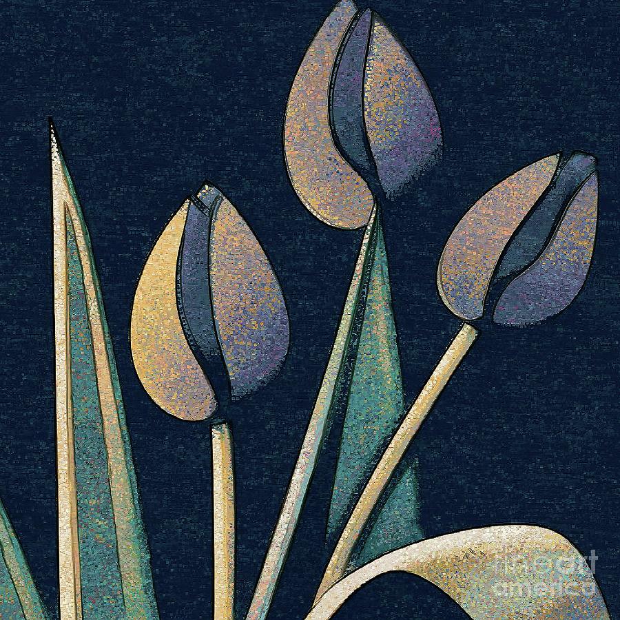 Abstract Tulip Flowers - 1 Digital Art by Philip Preston