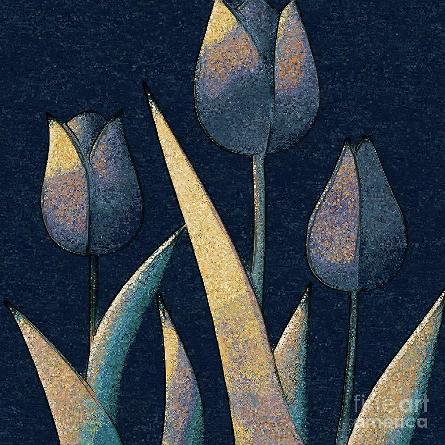Abstract Tulip Flowers - 3 Digital Art by Philip Preston Abstract Tulip Flowers - 3 Digital Art by Philip Preston