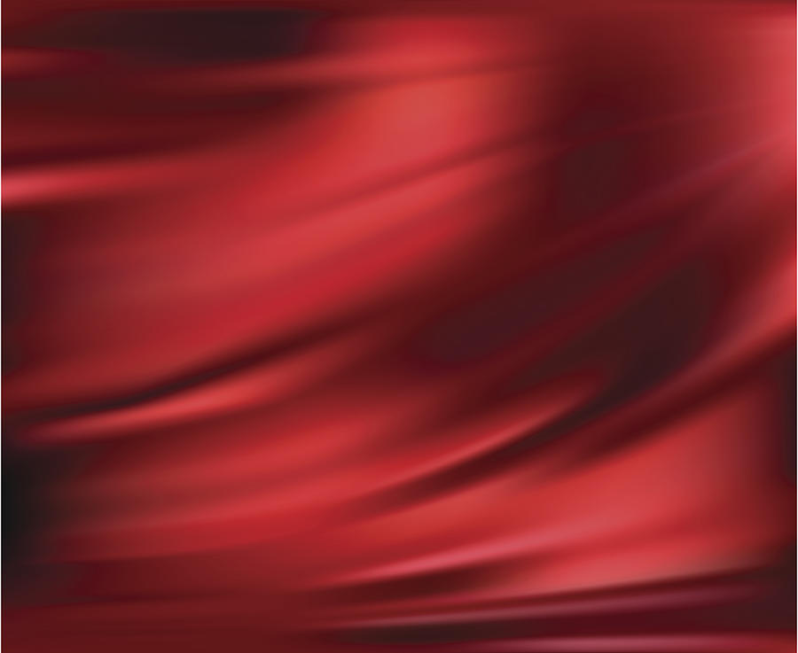 Abstract Vector Texture, Red Silk Drawing by Epic11